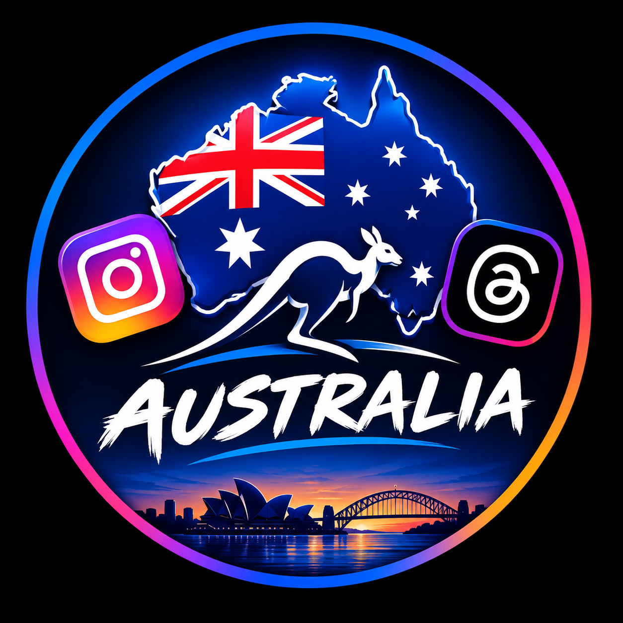 20 account Australia ip show Instagram account thread join 2fa key added profile