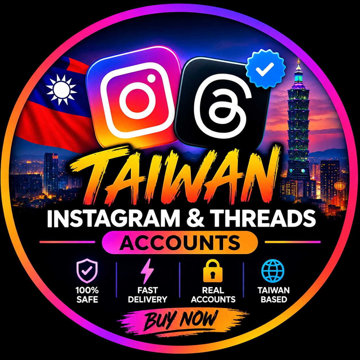 Taiwan Instagram thareds accounts with 2fa key profile