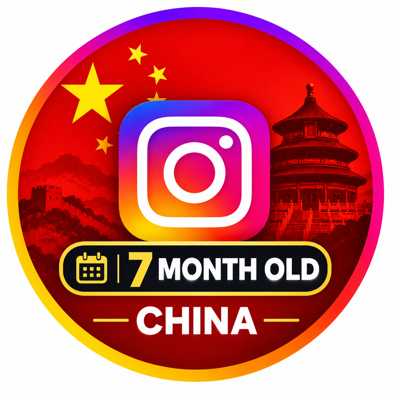 7 month old chaina Instagram account Good Quality